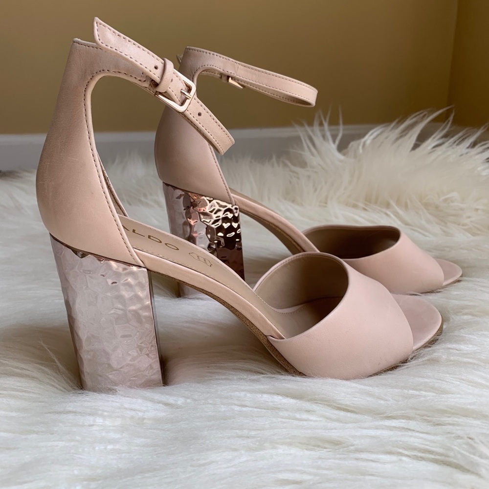 Rose Gold Aldo Heels